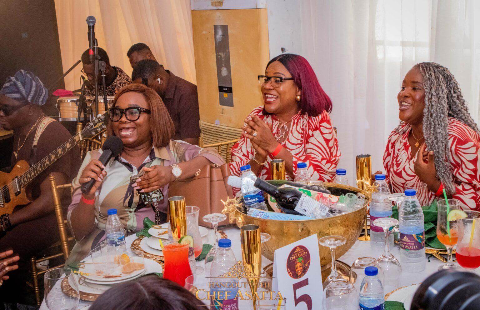 Happy guests at a SipNDrink catered event