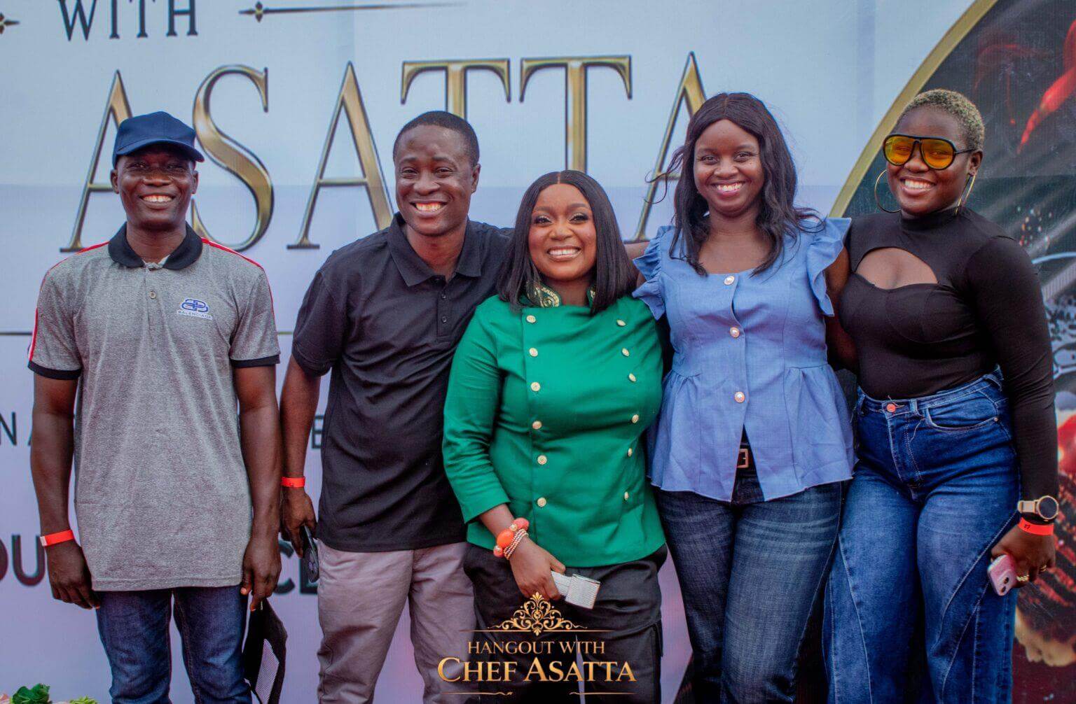 Chef Asatta smiling at an event
